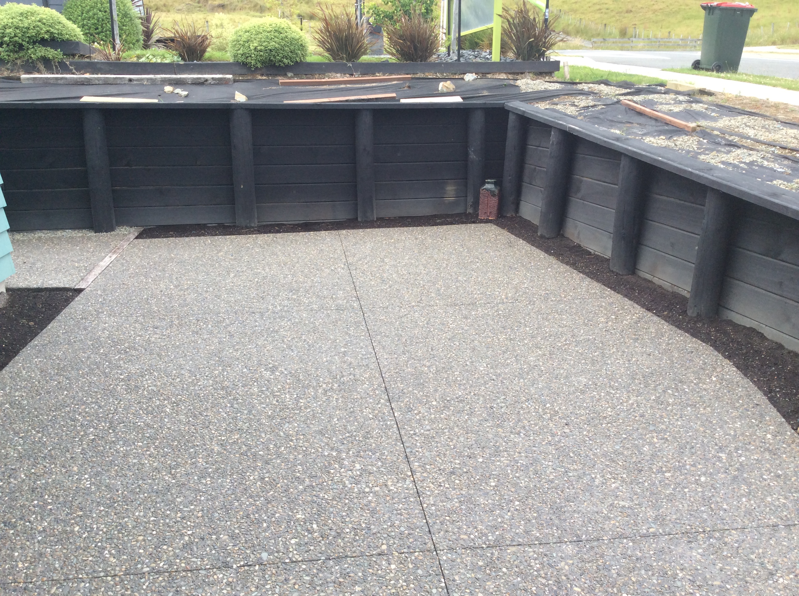 Higgins Fencing retaining wall in Nelson Tasman