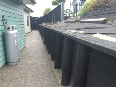 Higgins fencing retaining walls in Nelson Tasman